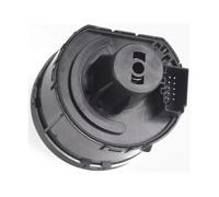 Wivplex Interruptor de faro automático cromado, luz antiniebla, perilla controlador, for VW, Golf, MK7, Tiguan, T-ROC, Passat Reemplazo del interruptor de luz antiniebla del au(BLACK MQB)