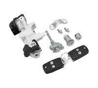 Wivplex Juego completo de cerradura, interruptor encendido, puerta, cilindro, carcasa llave for CRV CR-V 12-16 Interruptor de encendido del coche