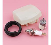 Wivplex Kit de bujías de Filtro de Manguera de línea de Combustible de Filtro de Aire, for Piezas de Motosierra Husqvarna, 350 340 345 346 XP 351 353 Kit de tubería para Manguera