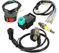 Wivplex Kit de cableado de Interruptor de Apagado, Bobina y bujía Compatible con Pit Bikes de 110 CC, 125 CC y 140 CC Kit de bujías Cdi