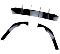 Wivplex Kit de Cuerpo Protector divisores Laterales para difusor Parachoques Trasero Coche, para VW, para Passat B8.5 2020-2023 Difusor Divisor de Parachoques Delantero del Coche