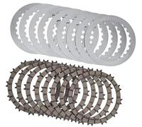 Wivplex Kit de fricción de embrague de moto Kit de acero placas fricción embrague motocicleta, para 450 Excf SX-F Six Days Xcf Xcw 500(BLACK 1 Stes)