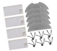 Wivplex Kit de repuesto para aspiradora, para modelos para Eureka E20 y Plus, contiene cepillos laterales, filtros Hepa, almohadillas para fregona Unidad filtro robot aspirador
