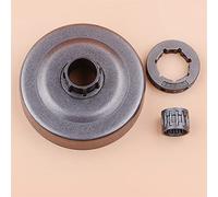 Wivplex Kit de rodamiento agujas tambor embrague, llanta dentada 19mm 325 7T, for motosierra Husqvarna, 55 51 50 154 254 503088702 Patilla de cambio de bicicleta