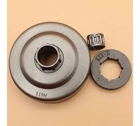 Wivplex Llanta de piñón tambor embrague 325 8T, Kit rodamiento agujas 19mm W, for motosierra Husqvarna, 50 51 55 154 254 503088702 Patilla de cambio de bicicleta