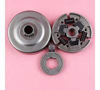 Wivplex Llanta de Tambor de piñón de Embrague MS180 MS170 018 017 MS250 MS 180 170 250, Pieza de Repuesto for Motosierra con rodamiento de Agujas, P7, 17mm Kit de Embrague para cortacésped