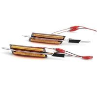 Wivplex Luz de señal giro marcador lateral dinámico, guardabarros secuencial, para E90 E91 E92 E93, para E60 E61 E82 E88 luz de posición del paso de rueda delantera(Schwarz)