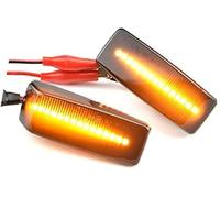 Wivplex Luz indicadora lateral del guardabarros del coche Lámparas de repetición señal giro luz indicador lateral dinámica, para Mercedes-Benz CES Sl clase W201 W202 W124 W140 R129, 2 uds.