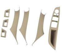 Wivplex Molduras interiores de coche Lhd Rhd, para Bmw F10 F11 520I 523I, para 525I 528I, para 530I, para Serie 5 2011-2017 embellecedor del marco de la manija de la puerta del coche(BLACK RHD Beige)