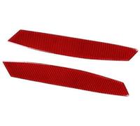 Wivplex Molduras interiores del coche RHD/LHD, para Bmw Z4 E85 E86 2003-2008 Pegatinas de fibra carbono Accesorios estilo Empuñaduras embellecedor del marco de la manija de la puerta del coche(Rot)
