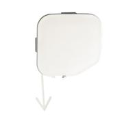 Wivplex Ojo de Remolque Tapa Cubierta Gancho Trasero, para Subaru, Forester, para Accesorios 2009-2013 57731sc050 Tapa de la Cubierta del Gancho de Remolque del automóvil(-White Passenger)