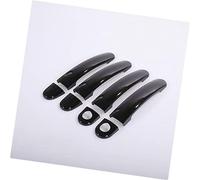 Wivplex Pegatinas cromadas brillantes for cubiertas de manijas puertas automóviles, for VW, for, 2007-2016 Cubierta para manija de puerta exterior de automóvil(Black 2 Keyholes)