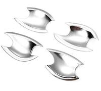 Wivplex Pegatinas cromadas brillantes for el ajuste de la cubierta manija puerta del coche, for Hyundai, I30 2012 2013 2014 2015 2016 Cubierta para manija de puerta exterior de automóvil(Silver Bowl)