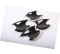 Wivplex Pegatinas cromadas brillantes for la cubierta de manija puerta del coche, for Hyundai, Elantra, 2012-2016 Cubierta para manija de puerta exterior de automóvil(Black Bowl)