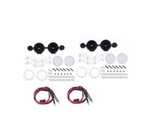 Wivplex Portaequipajes de Metal for Techo de Coche RC Crawler 1/10, for Traxxas, TRX4 TRX6 G63, for Axial, SCX10 III OP, Accesorios y Piezas Portaequipajes para Coches de Juguete(Round Silver Light)