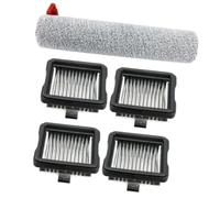 Wivplex Reemplazo de cepillo principal Hepa, para Midea S60 Pro, para fregadoras de suelo Ultra, Kit de accesorios de cepillos giratorios con filtros para aspiradora Unidad filtro robot (5pcs)