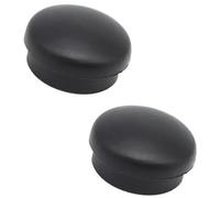 Wivplex Tapa base de limpiaparabrisas de coche Tapa de tuerca del brazo limpiaparabrisas delantero, para A8 D2 D3 D4 D5 2000-2019 cubierta balancín perno capó parabrisas(BLACK 2Pc)