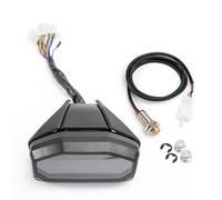 Wivplex Velocímetro LCD universal for motocicleta, retroiluminación digital, resistente al agua, odómetro, tacómetro, 1, 2 y 4 cilindros Medidor de velocidad para bicicletas(With sensor)