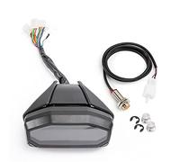 Wivplex Velocímetro LCD universal for motocicleta, retroiluminación digital, resistente al agua, odómetro, tacómetro, 1, 2 y 4 cilindros Medidor de velocidad para bicicletas(With sensor)