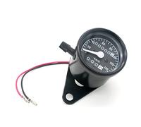 Wivplex Velocímetro universal for motocicleta DC 12 V, odómetro, medidor de velocidad dual for con indicador luz, 0 a 140 km/h Medidor de velocidad para bicicletas(Schwarz)