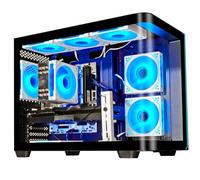 WIWB PC de escritorio para juegos Core I9-14900HX, GeForce RTX 5060ti 8G, 16G DDR5 RAM, 1TB NVME 3.0 SSD, WiFi 6, 4K 8K VR Ready PC Torre de computadora para streaming, edición multimedia (negro)