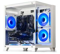 WIWB PC de escritorio preconstruido para juegos | RAM DDR4 de 16 G | SSD de 512 G | Ryzen 5 6Cores 3.6G hasta 4.1G | Tarjeta gráfica RX 560 4G | Wi-Fi 6 | Ordenador torre negro