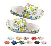 WIWIDANG Pantuflas originales para mujer, zapatillas originales para mujer, Cozislides, Mujer limón, 38/39 EU