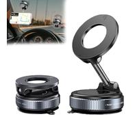 WIWIDANG Snanlen 360°Magnetic Suction Phone Mount - The Ultimate Hands-Free Holder, Soporte Plegable y Ajustable para Coche, Compatible con Todos los Smartphones (Negro)