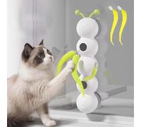 WIWIDANG Wusel Gusano Juguete para gatos - Smart Motion Gatos Juguete con diseño de gusano para fijación en pared y ventana - Juguete interactivo para tigres domésticos activos (1 unidad)