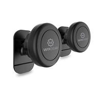 WixGear - Soporte magnético para Coche teléfono móvil, Universal, salpicadero de teléfonos móviles y minitabletas con tecnología Cierre rápido, (2 Unidades