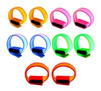 WIYETY 10 Pulseras Luminosas LED para Bodas, Raves, Conciertos, Correr, Deportes (5 Colores)