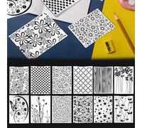 WIYETY 12 plantillas de repujado, carpeta de plástico en relieve, tarjeta de artesanía de plantilla de plástico, carpeta de repujado transparente, para el diseño de tarjetas, álbum de fotos,