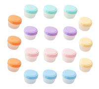 WIYETY 18 recipientes pequeños para congeladores de 77 ml con tapa, a prueba de fugas, latas pequeñas con tapa de plástico, fiambrera, pequeños recipientes para alimentos, sin BPA, apilables y