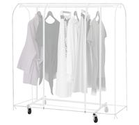 WIYETY 180 x 50 x 150 cm, translúcido, cubierta de protección contra el polvo, perchero: funda protectora de PEVA más gruesa para perchero, funda protectora para el polvo, a prueba de humedad, para