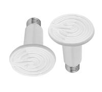 WIYETY 2 lámparas de calor para reptiles: E27 lámpara de calor de cerámica, 100 W, lámpara de calor para terrario, reptiles para tortuga, gamón barbudo, serpiente, araña, lagarto, polluelos (blanco)