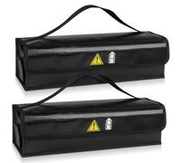 WIYETY 2 unidades Ebike batería bolsa bolsa resistente al fuego hasta 1000 °C ebike batería bolsa impermeable y a prueba de explosiones Lipo Safe Bag para almacenamiento transporte carga para