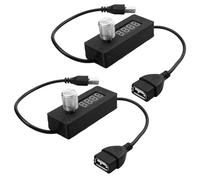 WIYETY 2 unidades USB temporizador enchufe: temporizador de cuenta regresiva cable de conmutación: mecanismo de temporizador ajustable 24h, diseño de temporizador inteligente, temporizador ajustable