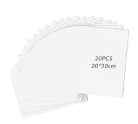 WIYETY 20 placas de espuma A4 blancas, 5 mm, para manualidades, presentaciones, exposiciones de arte, señalización, proyectos de oficina escolar