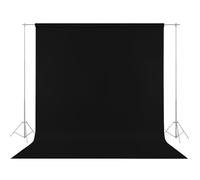 WIYETY 200 x 300 cm, fondo negro para fotos, vídeos y televisión, lavable, sin soporte