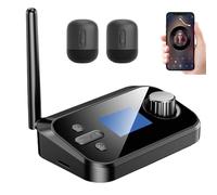 WIYETY 3 en 1 adaptador de audio Bluetooth, receptor transmisor Bluetooth para TV estéreo, transmisión de audio inalámbrica para cine en casa y disfrute de la música