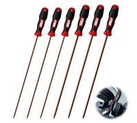 WIYETY 6 destornilladores Torx largos: destornilladores magnéticos, longitud de la hoja de 300 mm, juego de destornilladores con mango de plástico (T10, T15, T20, T25, T27, T30)