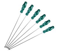 WIYETY 6 destornilladores Torx largos: destornilladores magnéticos, longitud de la hoja de 400 mm, juego de destornilladores con mango de plástico (T15, T20, T25, T27, T30, T40)