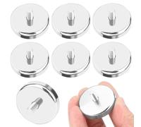 WIYETY 6 imanes de neodimio: imán con rosca, perno roscado M6, 32 mm, imán de olla con 36 kg de fuerza de tracción, pequeños imanes para tornillos, ojales o ganchos, imanes redondos de neodimio con