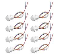 WIYETY 8 unidades de mini movimiento: interruptor PIR con sensor de infrarrojos, sensor de movimiento, control de luz, detector de movimiento, interruptor de control para control de luz automatizado