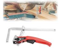 WIYETY - Abrazadera de palanca, 160/60 mm, fijación de rieles guía, rojo, para mesas multifuncionales