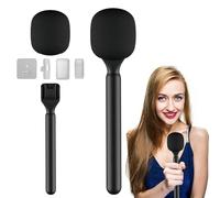 WIYETY Adaptador de mano universal para entrevistas: soporte para micrófono inalámbrico de entrevista, GO I/II, Rode Wireless Me/Pro, DJI Mic 1/2