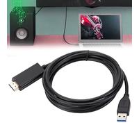 WIYETY Adaptador USB a HDMI: cable adaptador USB 3.0/2.0 de 1,8 m a HDMI, cable HDMI, cable macho de 1080P, cable para proyector de vídeo, monitor de vídeo, para PC, portátil, HDTV, compatible con