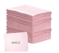 WIYETY - Baberos dentales (50 unidades, 45 x 33 cm, impermeables, para mesa de tatuajes, almohadilla limpia, babero dental para clínica dental, salón, color rosa