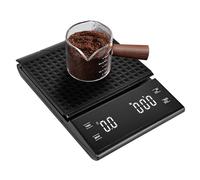 WIYETY Báscula Digital de Café Con Temporizador: Recargable, Alta Precisión 0,1 g, Pantalla LED, Función de Tara, Para Cocina y Café de Filtro, Peso Máximo 3 kg