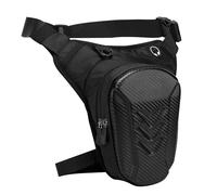 WIYETY Bolsa de pierna para moto para hombre y mujer: riñonera 2 en 1 con cinturón de cadera ajustable, bolsillo duro para la pierna con 2 compartimentos, bolsillo para el muslo para moto, equitación